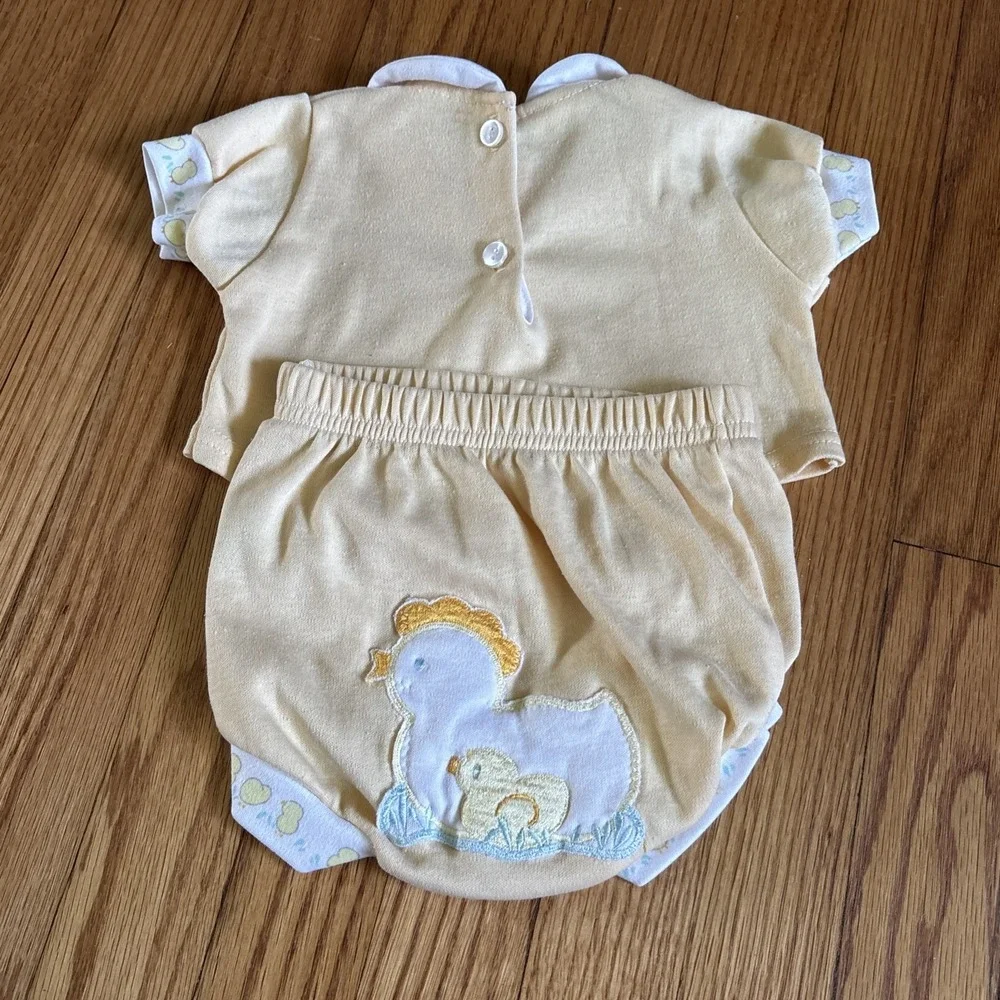 Baby Boy Clothes Vintage Carter's‎ 6 Month  Duck 2pc Outfit USA Peter Pan Collar